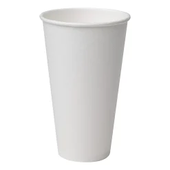 Dixie® PerfecTouch Insulated Paper Hot Cups, 16 Oz, White, Pack Of 1,000 Cups