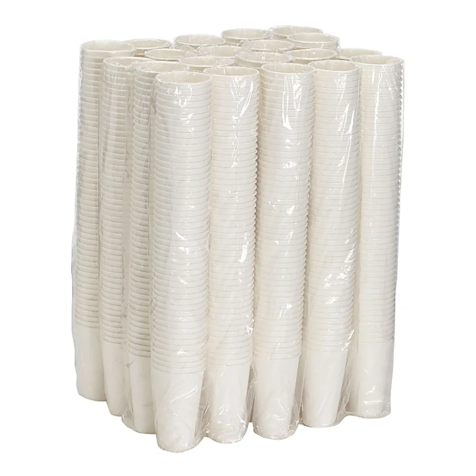 Dixie® PerfecTouch Insulated Paper Hot Cups, 16 Oz, White, Pack Of 1,000 Cups
