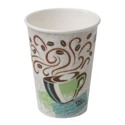 Dixie® PerfectTouch Paper Hot Coffee Cups, 12 Oz, Multicolor, Pack Of 1,000 Cups