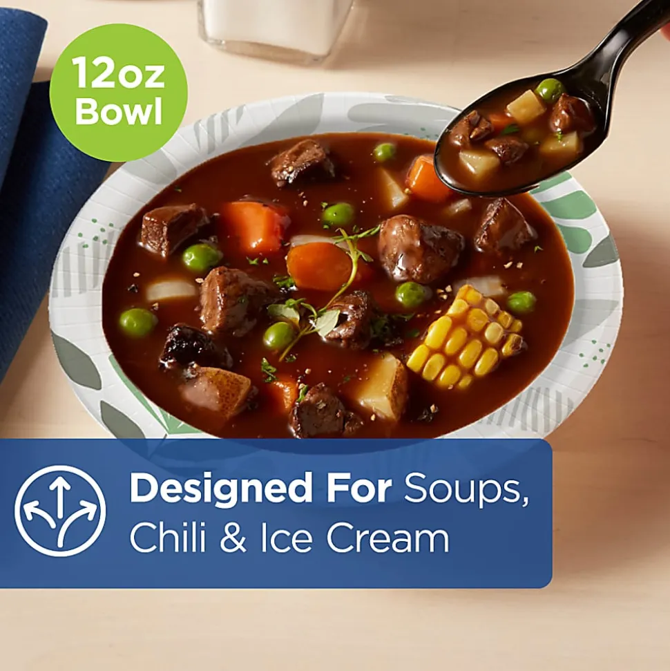 Dixie® Ultra® Heavyweight Paper Bowls, 12 Oz, Case Of 125