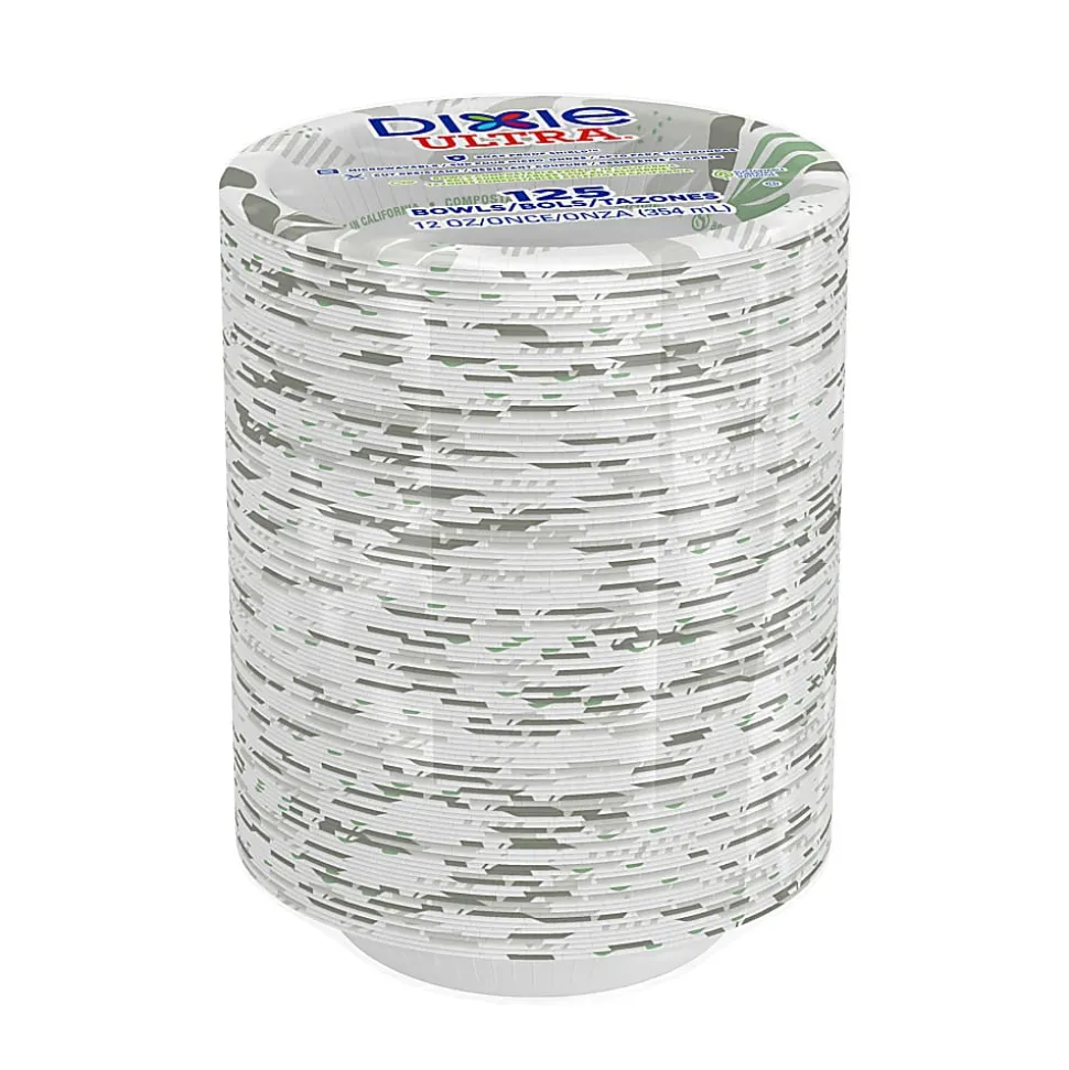 Dixie® Ultra® Heavyweight Paper Bowls, 12 Oz, Case Of 125