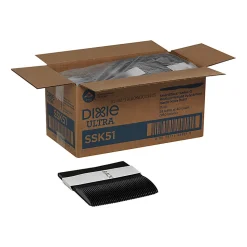 Dixie® Ultra SmartStock by GP PRO Series-O Plastic Utensil Refills, Knives, Black, 40 Knives Per Refill, Case Of 24 Refills
