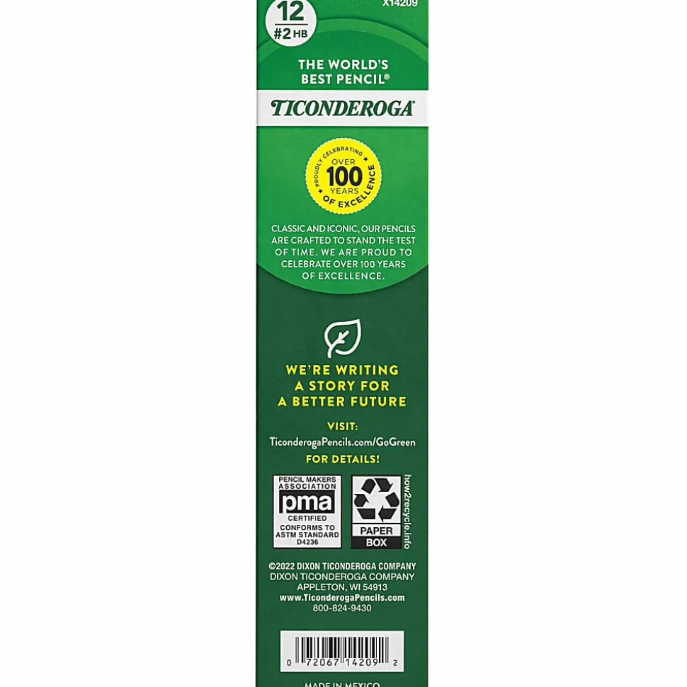Dixon® Eraser-Tipped Checking Pencils, HB Lead, Blue Lead, Pack Of 12 Pencils