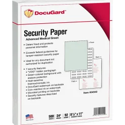 DocuGard Medical Prescription Papers, Advanced Medical 7, 1-Part, 8 1/2