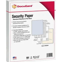 DocuGard Medical Prescription Papers And Business Checks, Standard Medical 6, 2-Part, 8 1/2