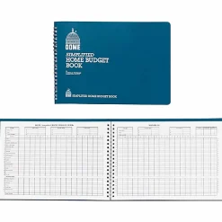 DomeĀ® Simplified Home Budget Book, 7 1/2" x 10 1/2", Teal