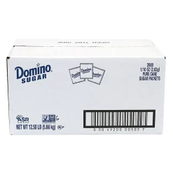 Domino Sugar Packets, Box Of 2,000 Packets