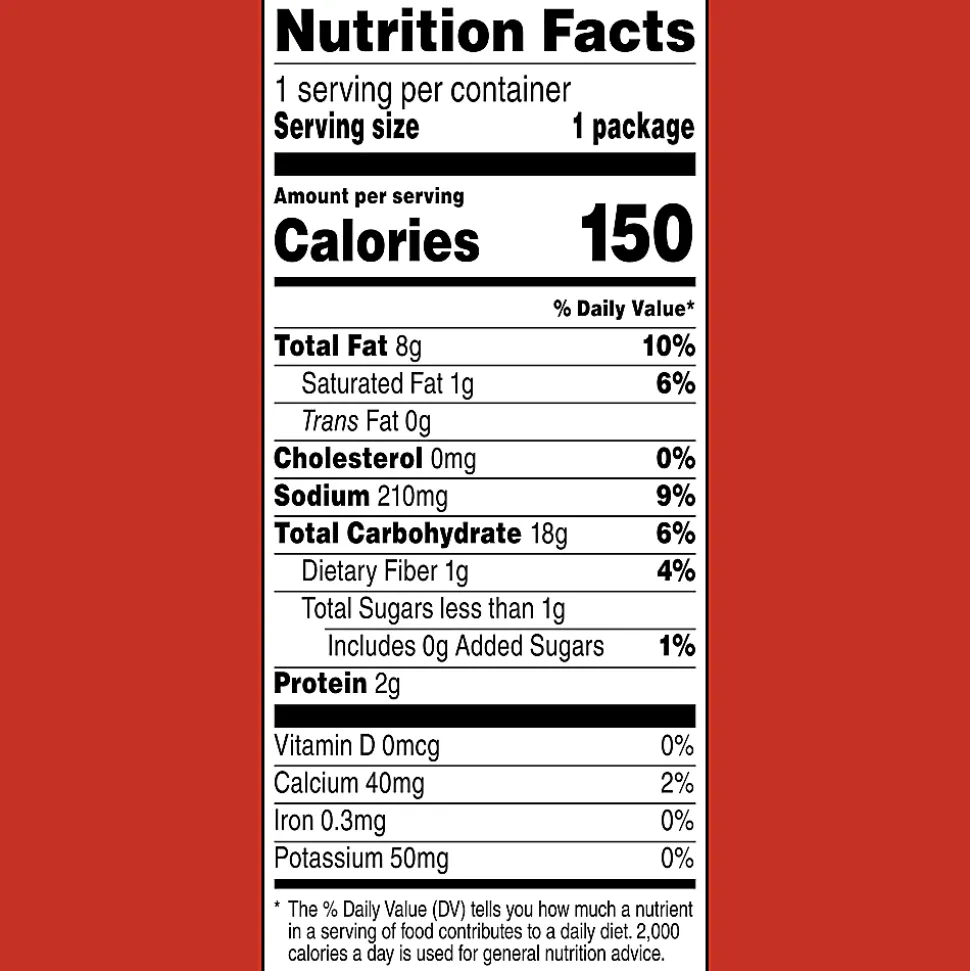 Doritos Nacho Cheese Chips Bags, 1 Oz, Box Of 50