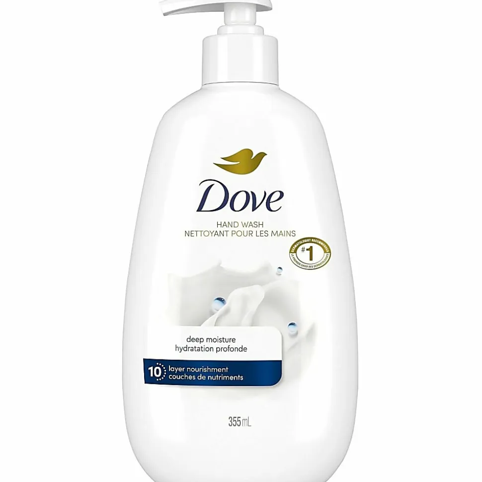 Dove Advanced Care Deep Moisture Hand Wash - Hand - Moisturizing - Antibacterial - White - 12 Oz - 1 Each