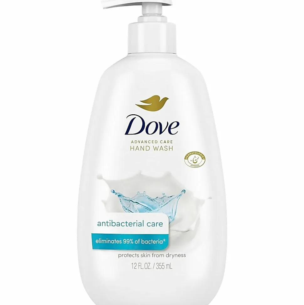 Dove Adv.-Care Antibacterial Hand Wash - Kill Germs, Bacteria Remover - Hand - Moisturizing - Antibacterial - White - 12 Oz - 1 Each