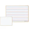 Dowling Magnets® Double-sided Magnetic Dry-Erase Boards, Line-Ruled/Blank, 12" x 8-3/4", White, Pack Of 6 Boards
