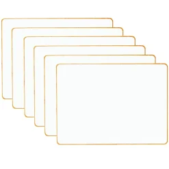 Dowling Magnets® Double-sided Magnetic Dry-Erase Boards, Blank, 12" x 8-3/4", White, Pack Of 6 Boards