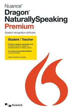 Dragon NaturallySpeaking Premium Student & Teacher Edition - (v. 13) - box pack - 1 user - academic, Consignment - Win