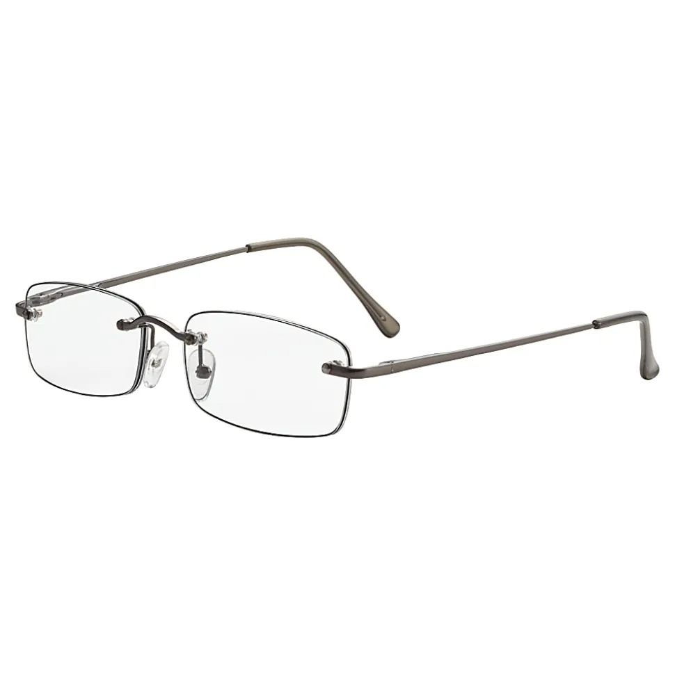 Dr. Dean Edell Beaumont Reading Glasses, +2.50, Gunmetal