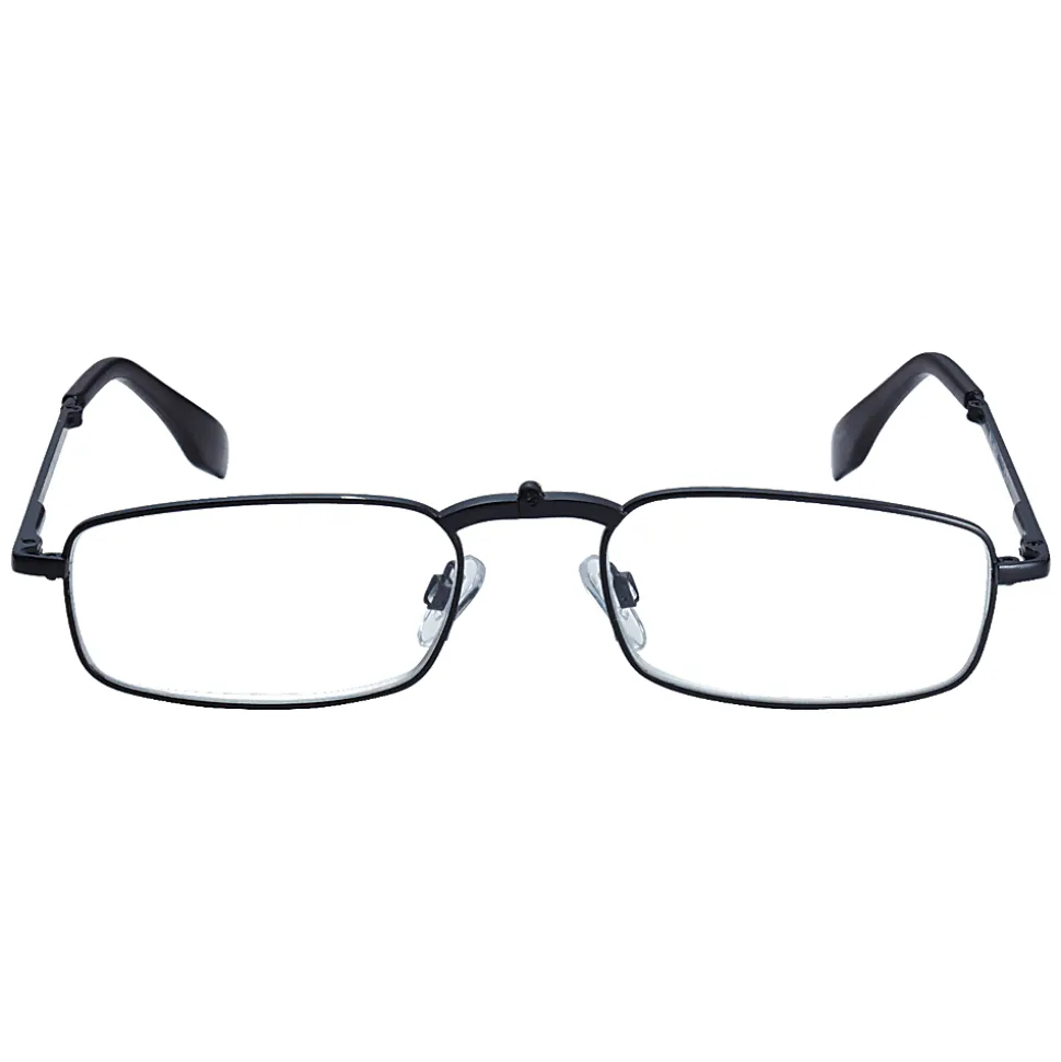 Dr. Dean Edell Folder Reading Glasses, Black, +2.00