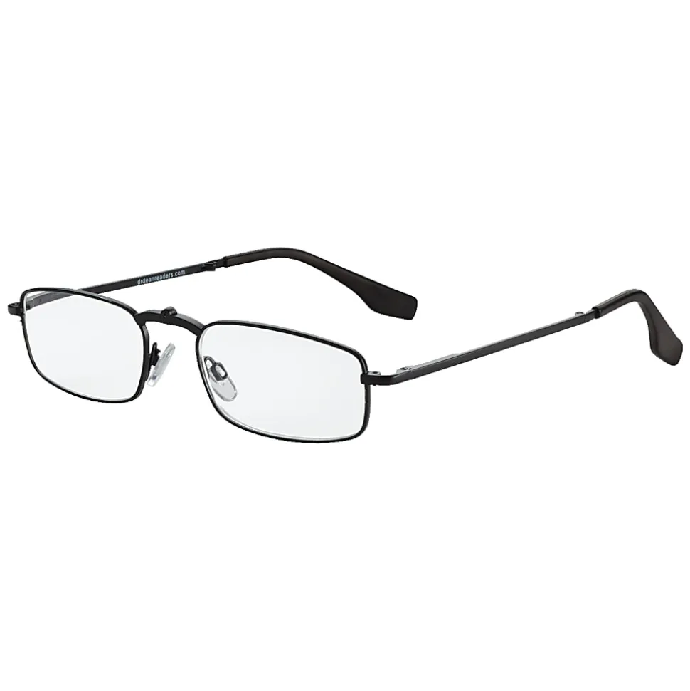Dr. Dean Edell Folder Reading Glasses, Black, +2.50