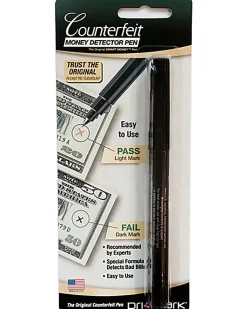 Dri-Mark® U.S. Counterfeit Money Detector Pen, Black