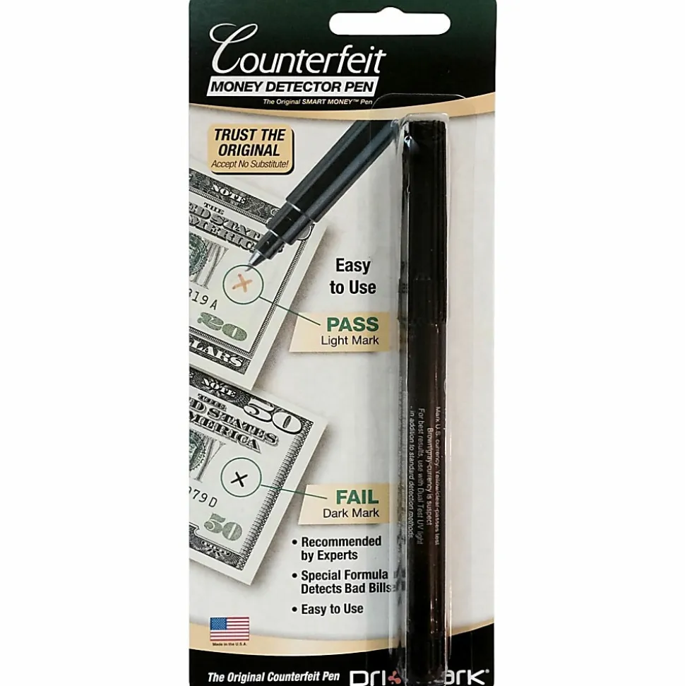 Dri-Mark® U.S. Counterfeit Money Detector Pen, Black