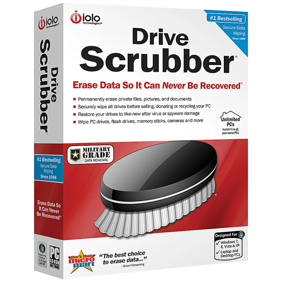 DriveScrubber - Erase Data So It Can NEVER Be Recovered ™