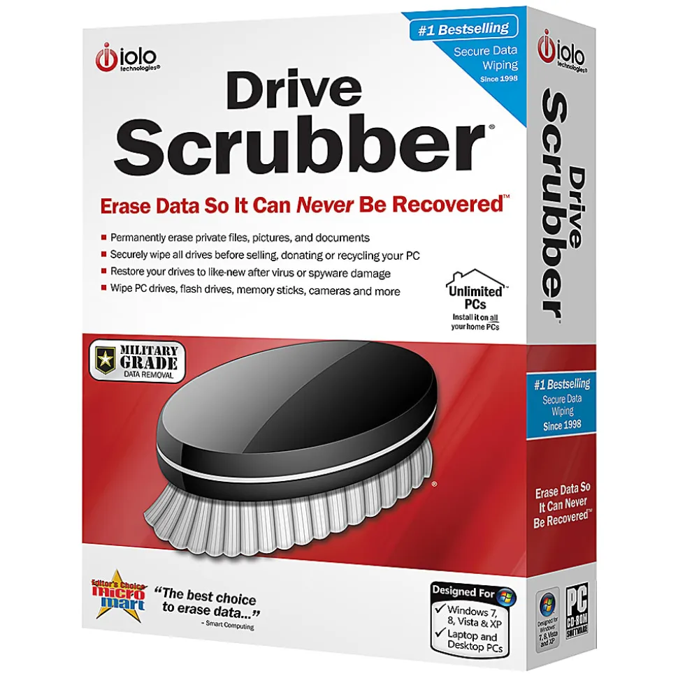 DriveScrubber - Erase Data So It Can NEVER Be Recovered ™