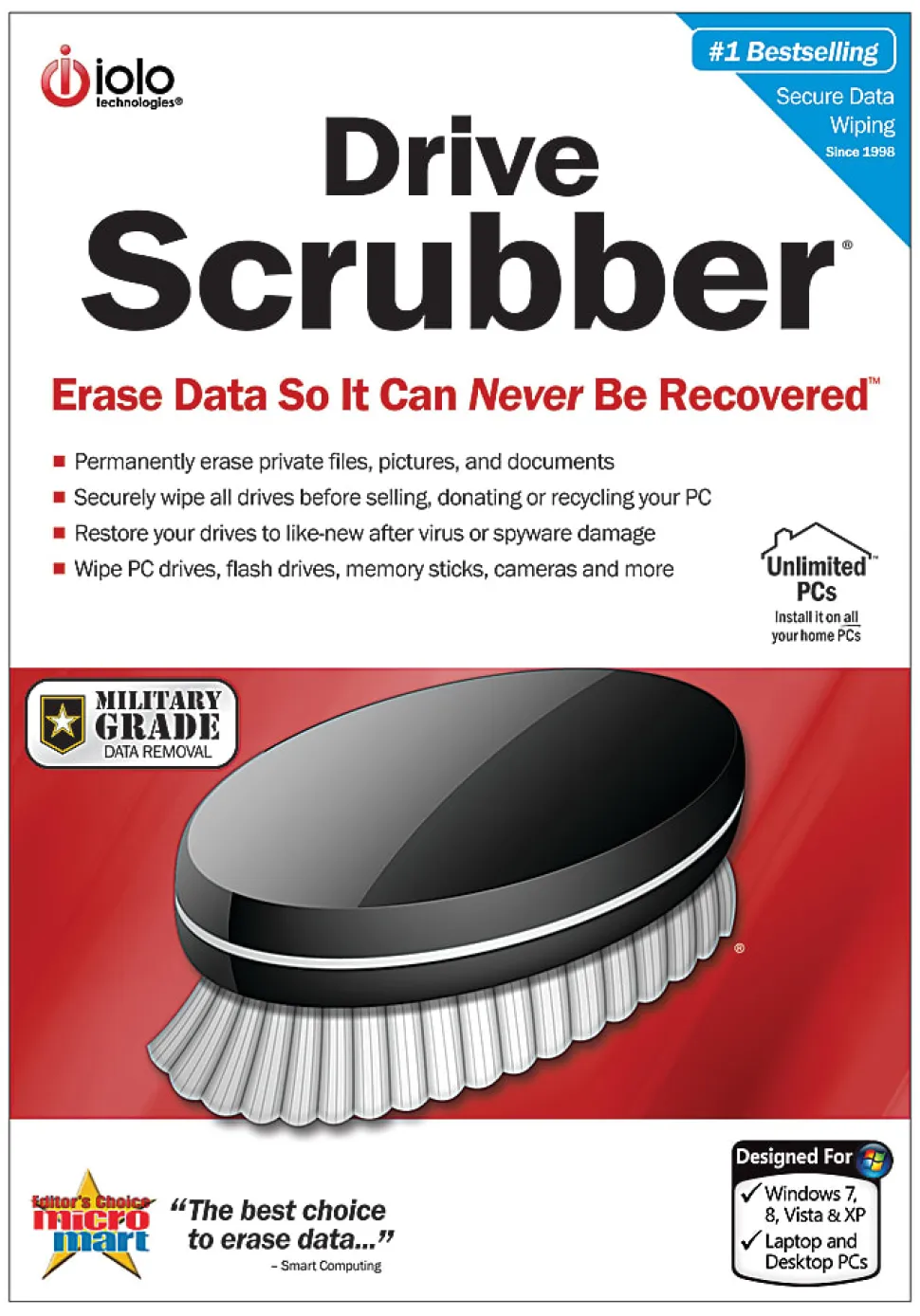 DriveScrubber - Erase Data So It Can NEVER Be Recovered ™