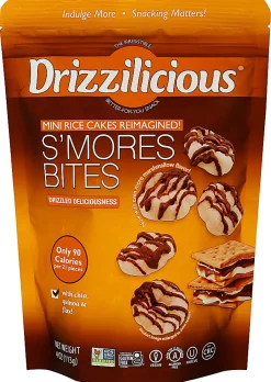 Drizzilicious Mini Rice Cake Bites, S'mores, 4 Oz, Total Qty 12