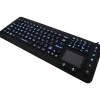 DSI WATERPROOF IP68 FULL SIZE LED BACKLIT KEYBOARD WITH TOUCHPAD - Cable Connectivity - USB Interface - KBJHIKB98BL