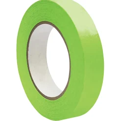 DSS Distributing Premium-Grade Masking Tape, 3" Core, 1" x 55 Yd., Light Green, Pack Of 6