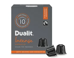Dualit And Nespresso® Compatible Aluminum Coffee NX Freshpacks, Intense Espresso, Carton Of 120 Capsules