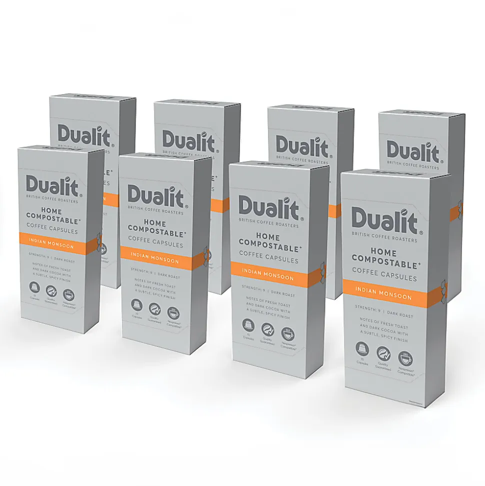 Dualit And Nespresso® Compatible Coffee NX Pods, Indian Monsoon Espresso, Carton Of 80 Pods