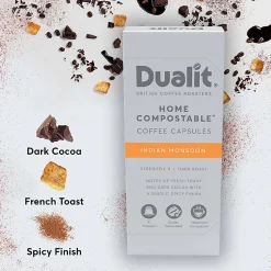Dualit And Nespresso® Compatible Coffee NX Pods, Indian Monsoon Espresso, Carton Of 80 Pods