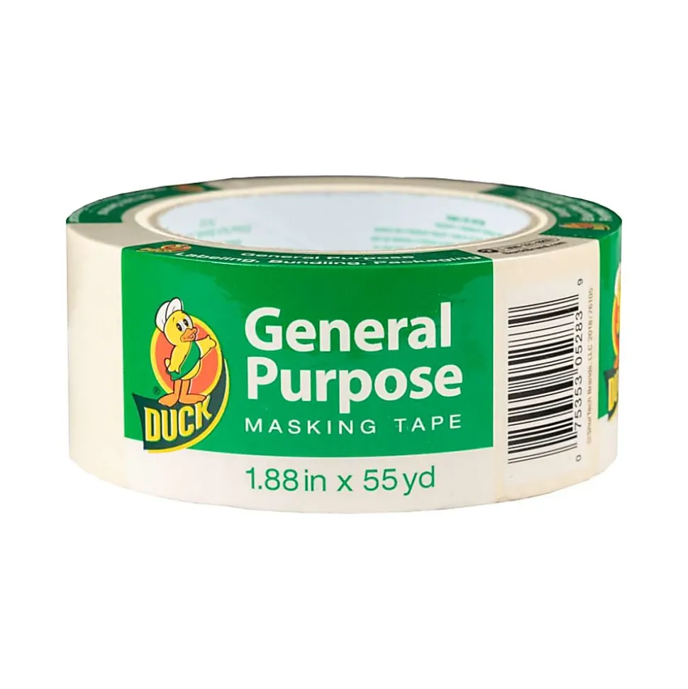 Duck® Brand General Purpose Masking Tape, 1-15/16" x 55 Yd., Beige