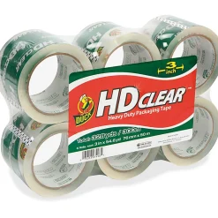 Duck® HD Clear™ Extra-Wide Heavy Duty Packaging Tape, 3