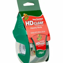 Duck® HD Clear™ Heavy-Duty Packaging Tape, With Dispenser, 1.88