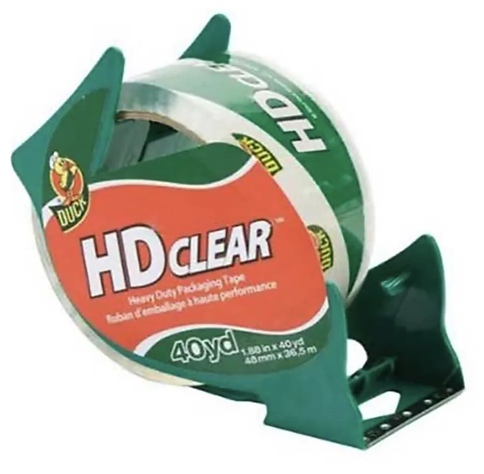 Duck Heavy Duty Acrylic Packing Tape, 1.88" x 40 Yd, Clear