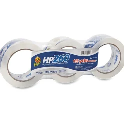 Duck® HP260™ Packaging Tape, 2" x 60 Yd., Clear, Pack Of 3 Rolls