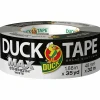 Duck MAX Strength Tape - White - 35 yd Length x 1.88" Width - White - Natural Rubber - Polyethylene Backing - For Indoor, Outdoor - 1 Roll
