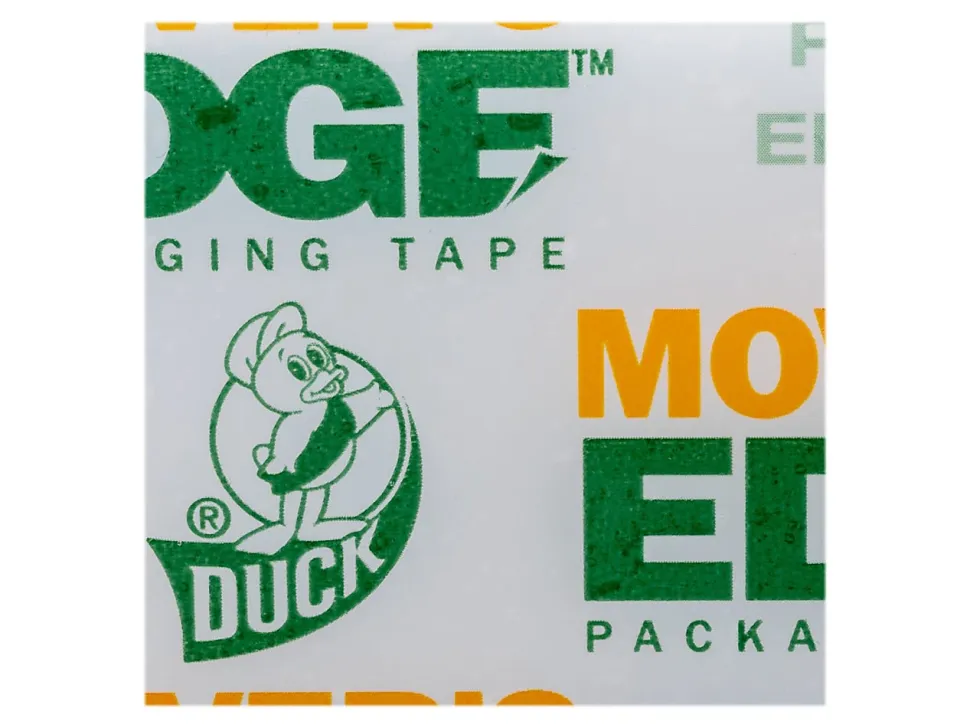 Duck® Mover's Edge Packing Tape In Refillable Handheld Dispenser, 1.88" x 35 Yd., Multicolor Print