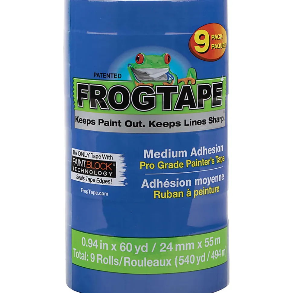 Duck Painter's Tape - 20 yd Length x 0.94" Width - Blue - 9 / Pack