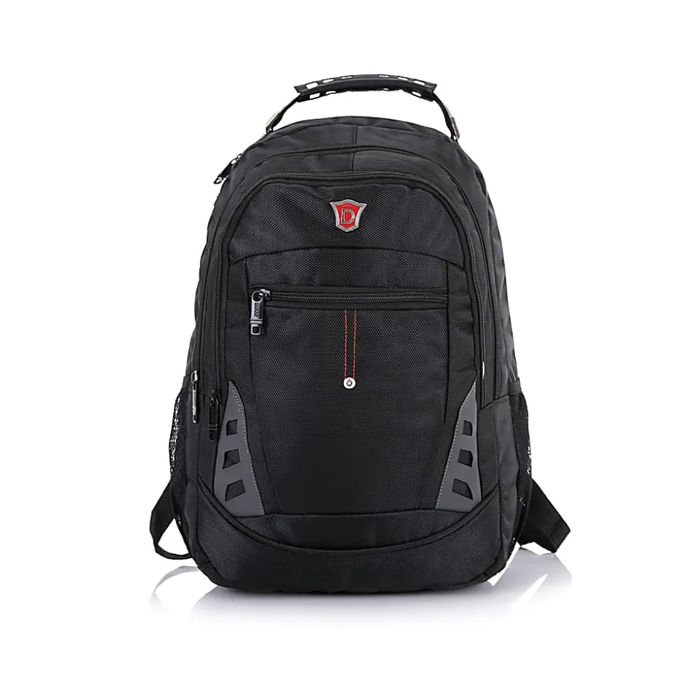 DUKAP PRECISION Executive Laptop Backpack With 15.6” Laptop Pocket, Black