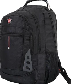 DUKAP PRECISION Executive Laptop Backpack With 15.6” Laptop Pocket, Black