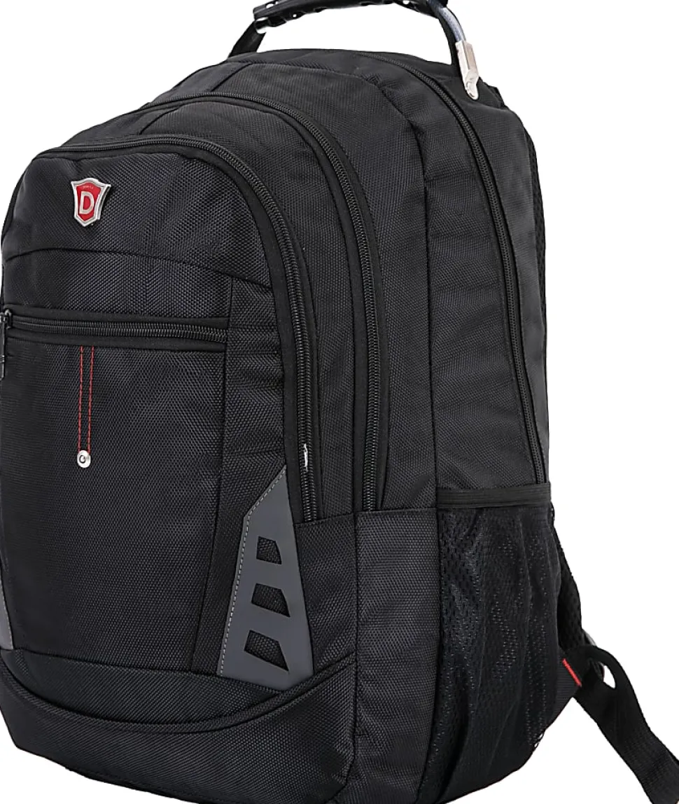 DUKAP PRECISION Executive Laptop Backpack With 15.6” Laptop Pocket, Black