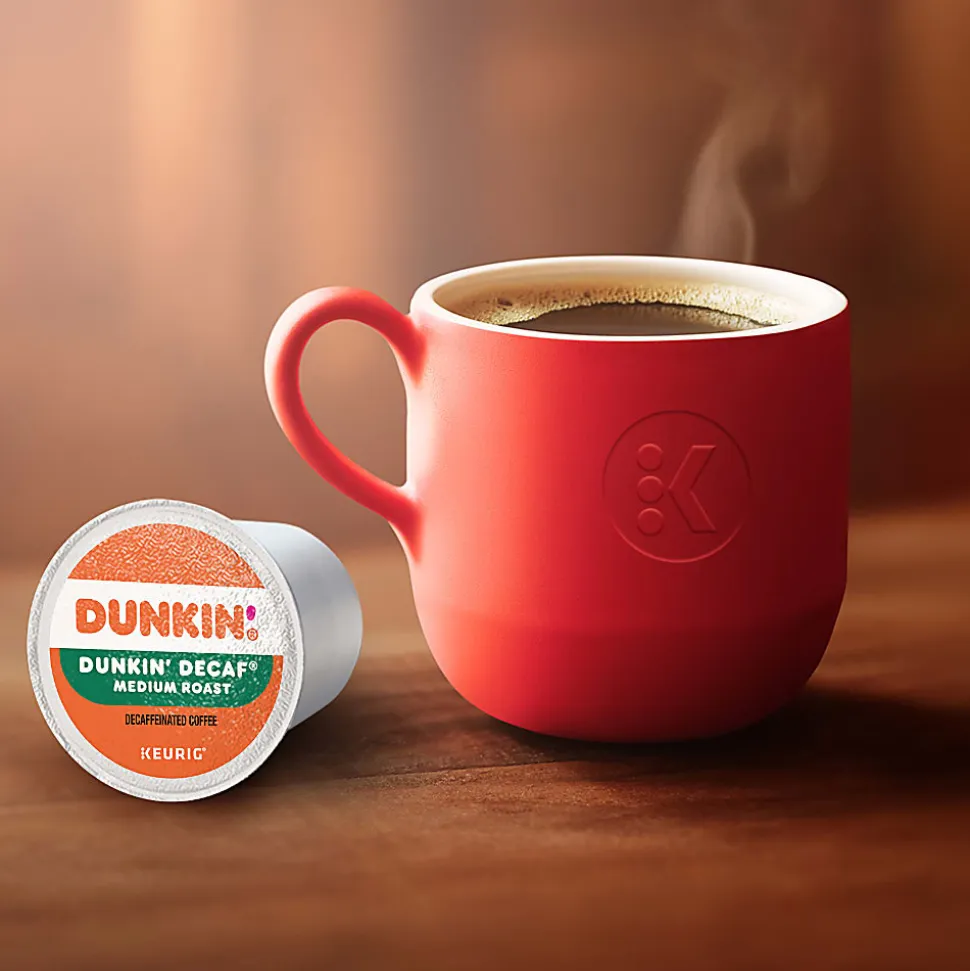 Dunkin' Donuts Decaf Keurig® Single-Serve K-Cup® Pods, Medium Roast, Box of 44 K-Cup® Pods