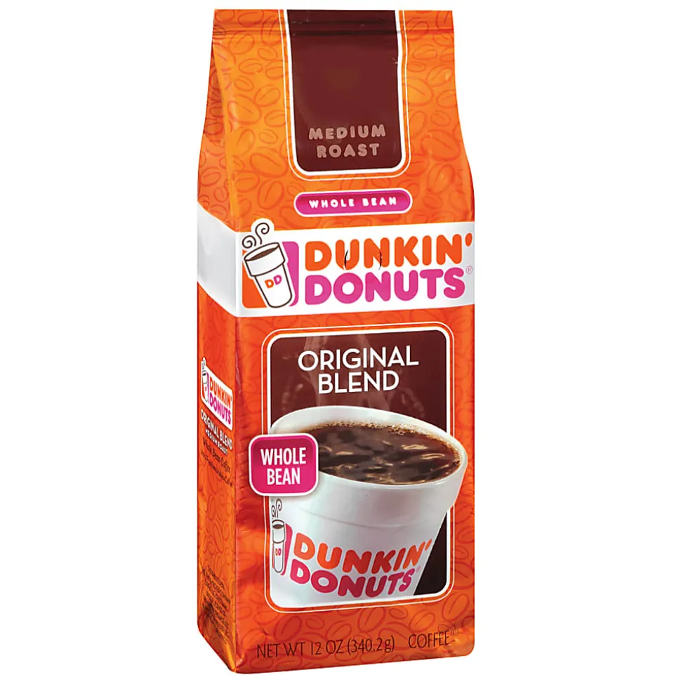 Dunkin' Donuts® Original Blend Whole Bean Coffee, Medium Roast, 12 Oz Per Bag