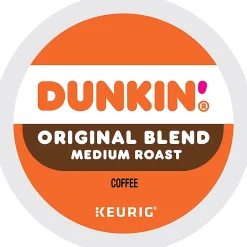 Dunkin' Donuts Single-Serve Coffee K-Cup®, Original Blend, Carton Of 44