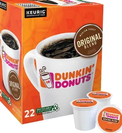 Dunkin' Donuts® Single-Serve Coffee K-Cup® Pods, Original Blend, Carton Of 22