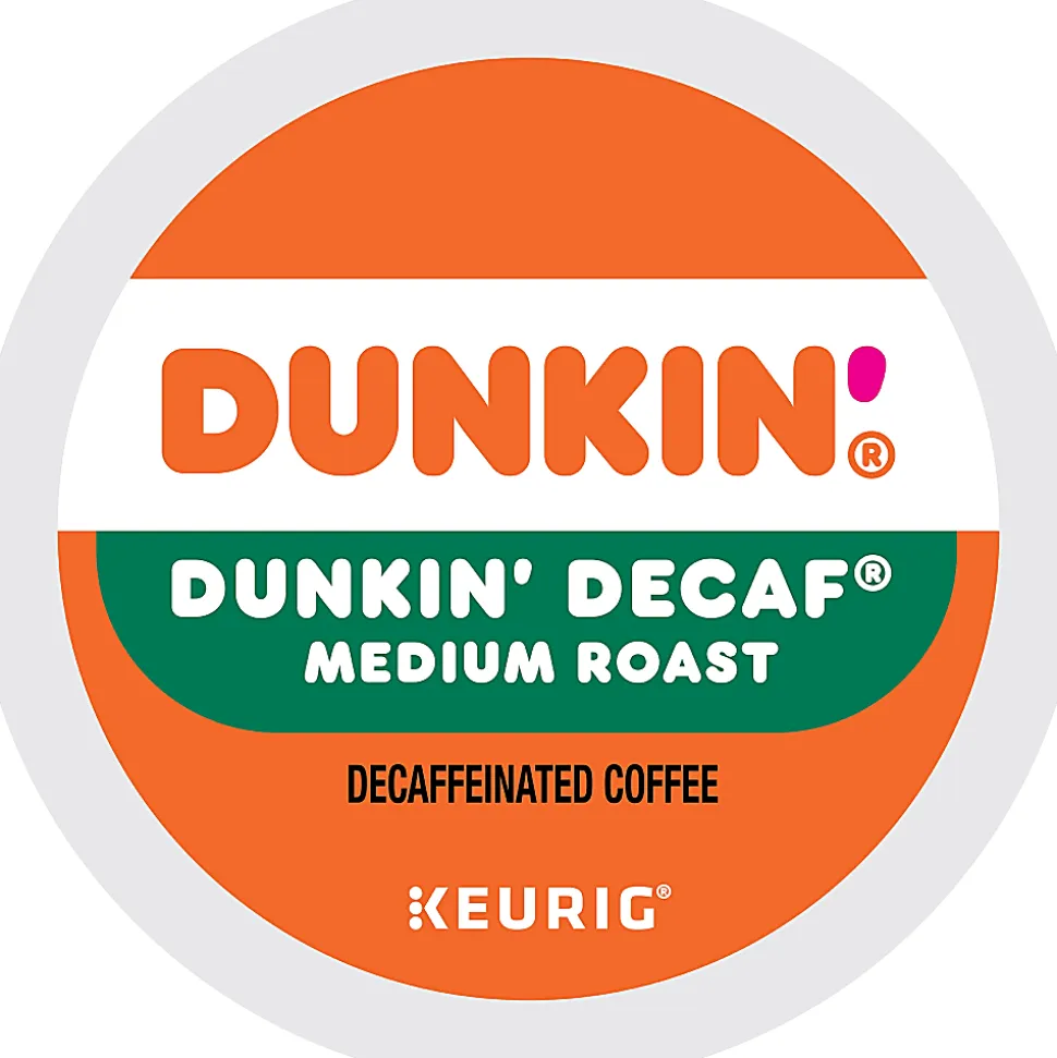Dunkin' Donuts Single-Serve Coffee K-Cup®, Decaffeinated, Carton Of 22