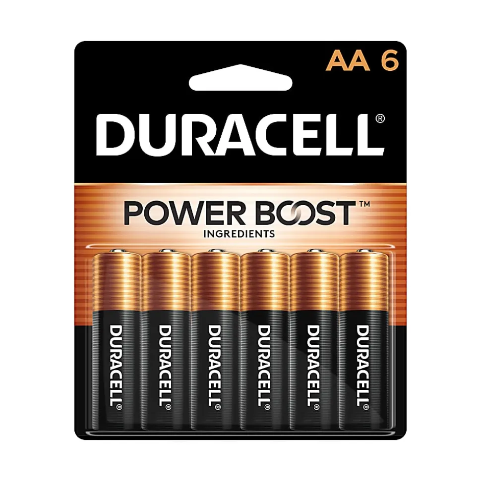 Duracell® Coppertop AA Alkaline Batteries, Pack of 6