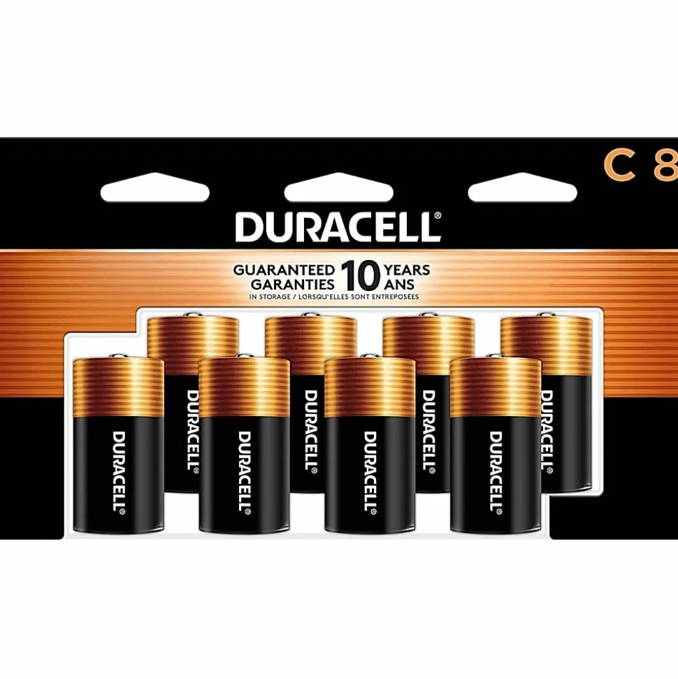 Duracell® Coppertop C Alkaline Batteries, Pack of 8, MN14RT8Z