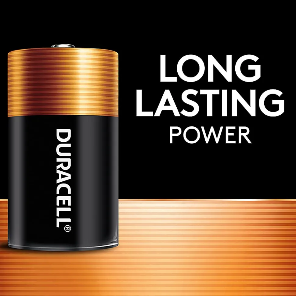 Duracell® Coppertop D Alkaline Batteries, Box of 12
